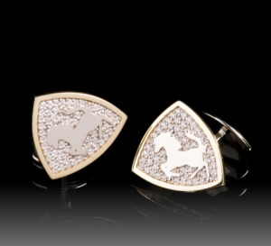 diamond cuff links