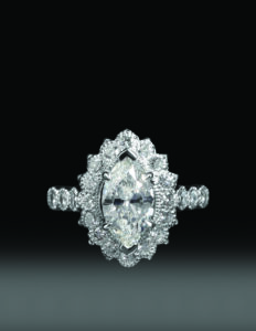 Marquis engagement ring