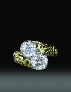 custom diamond gold ring