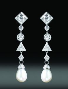 dangle diamond earrings