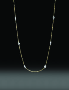 simple diamond necklace
